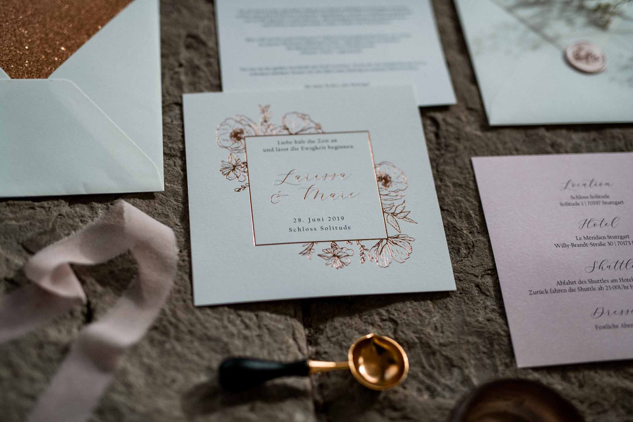 Hochzeitseinladungen Stuttgart, Papeterie Stuttgart