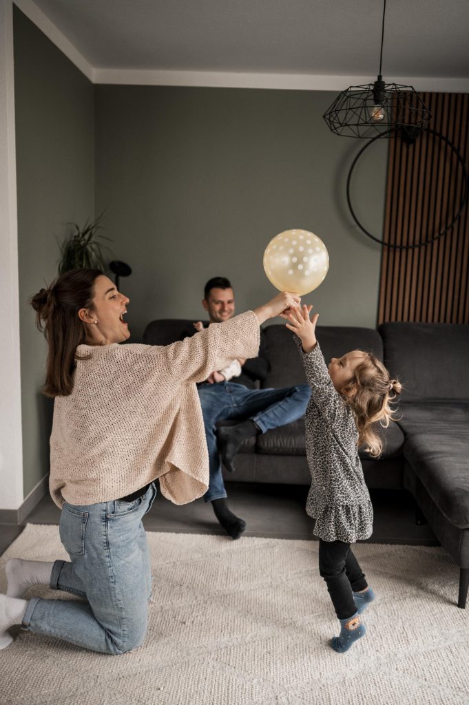 Natürliche Babyfotos zu Hause Stuttgart